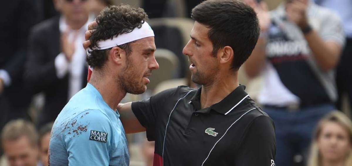 Cecchinato da la gran sorpresa al colarse en semifinales a costa de Djokovic