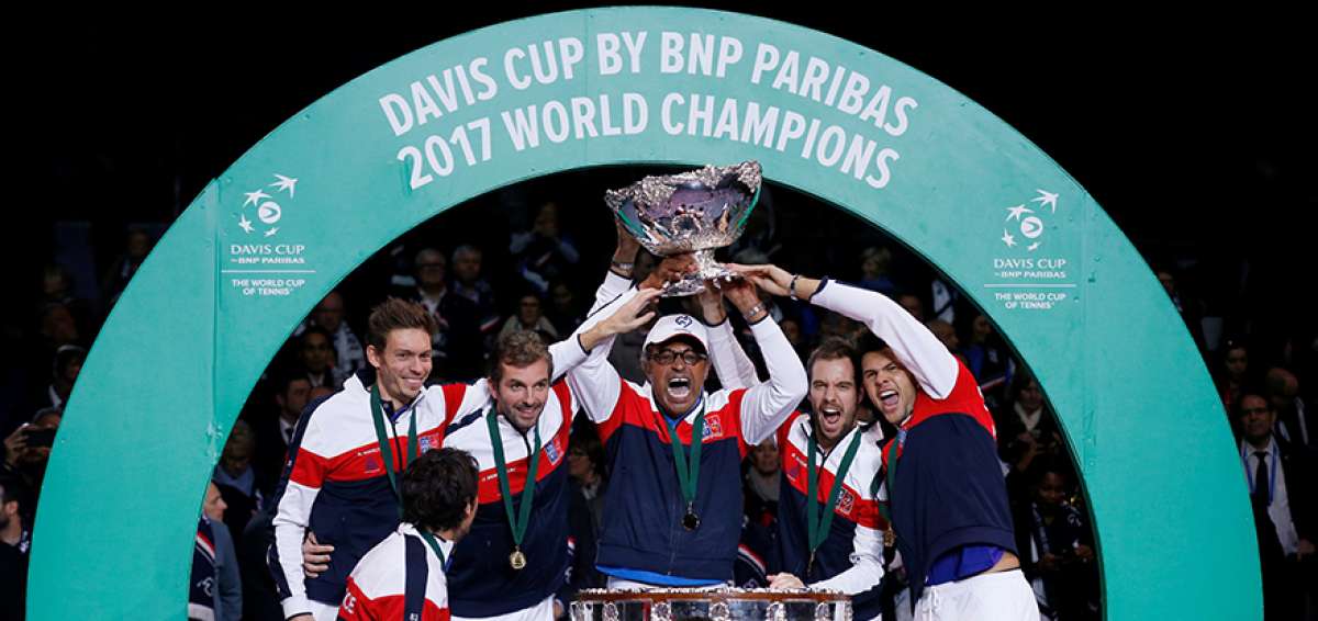 Francia logr&oacute; en noviembre pasado el t&iacute;tulo de la Copa Davis, el d&eacute;cimo de su historia tras vencer a B&eacute;lgica.