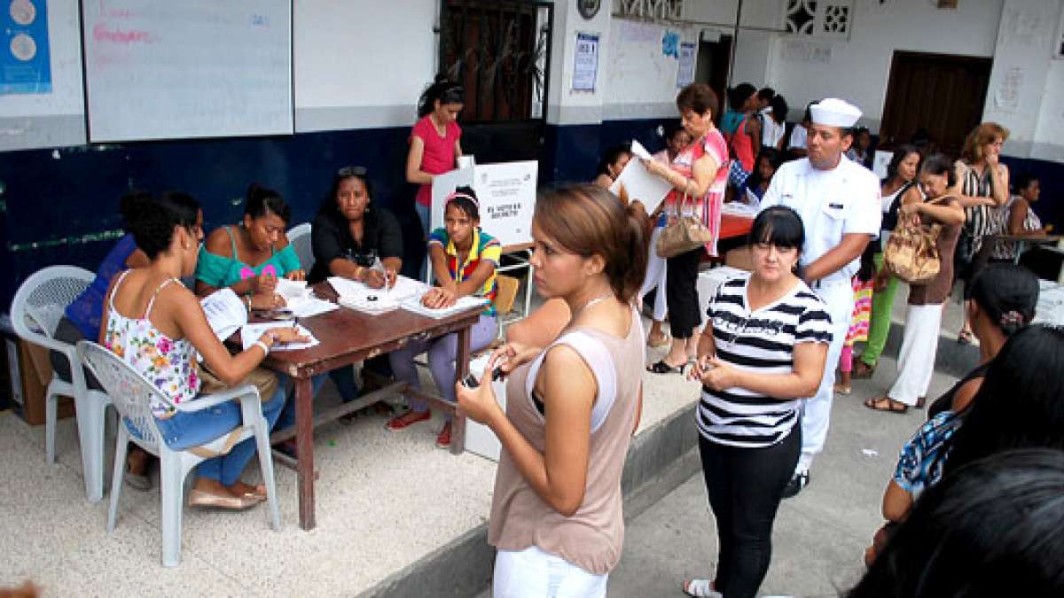 En Santa Rita (Esmeraldas) se suspendieron los comicios. En el resto de la provincia el proceso se desarroll&oacute; con normalidad. Foto: Eduardo Escobar