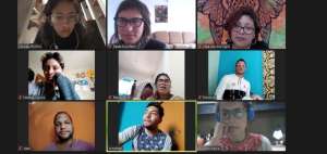 Integrantes del proyecto Reporteros Comunitarios dialogan a trav&eacute;s de una plataforma virtual.  