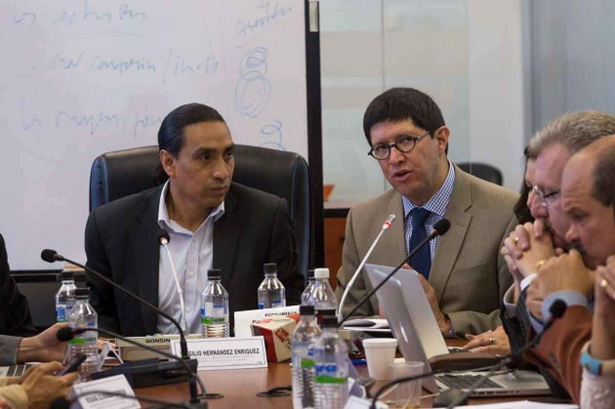 El ministro de Comercio Exterior, Diego Aulestia, compareci&oacute; ante la Comisi&oacute;n de R&eacute;gimen Econ&oacute;mico de la Legislatura. Foto: John Guevara / El Tel&eacute;grafo 