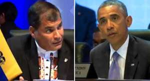 Correa y Obama cruzan opiniones sobre libertad de prensa 