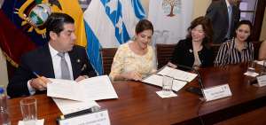 El convenio fue rubricado la ma&ntilde;ana de ayer en la Gobernaci&oacute;n del Guayas. La ministra Mar&iacute;a Paula Romo firm&oacute; como testigo de honor.