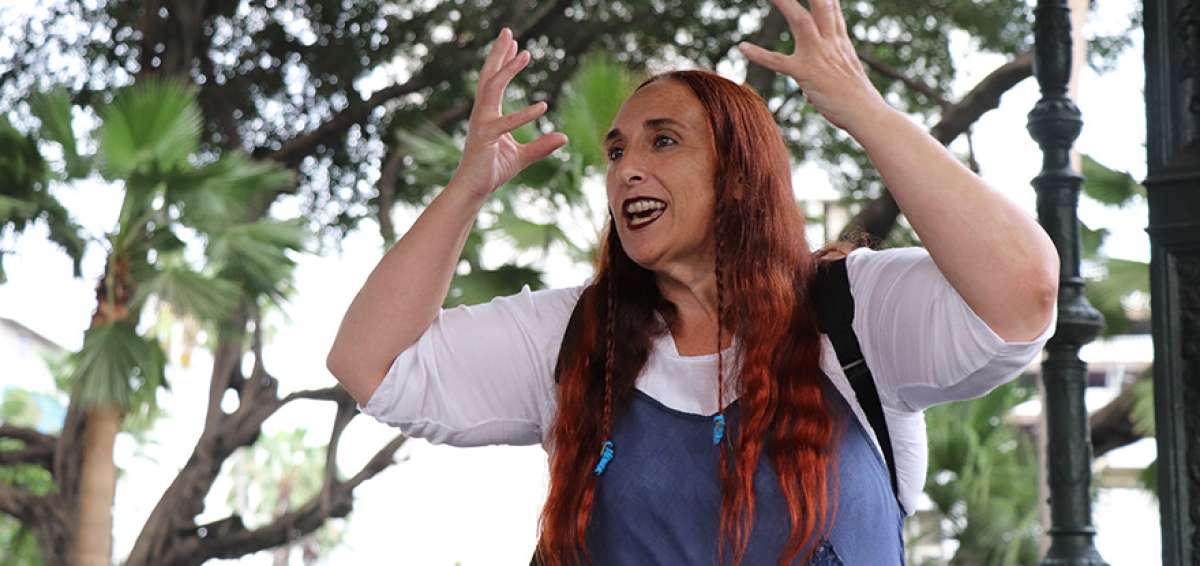 rginia Imaz, de Pa&iacute;s Vasco, fue parte de los cuenteros que llegaron a la ciudad para este encuentro.