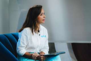 La prefecta del Guayas, Marcela Aguiñaga, habló sobre el presunto fraude electoral que plantea el expresidente Rafael Correa. 
