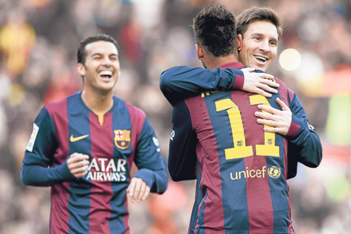 Lionel Messi registra 269 goles en los 300 partidos que ha disputado con la liga espa&ntilde;ola. Suma 31 tripletes con el cuadro catal&aacute;n. Foto: AFP