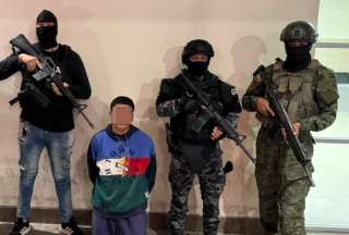 Antonio V., presunto cabecilla de &quot;Los Lobos&quot;, fue detenido en un operativo del Bloque de Seguridad en Manabí