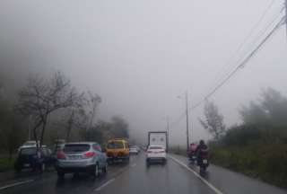 La lluvia ha afectado la movilidad en la capital ecuatoriana.