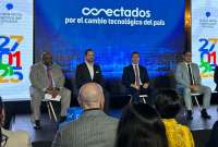 El presidente Daniel Noboa participó de la firma del acuerdo con Google para transformar los servicios públicos en Ecuador. 