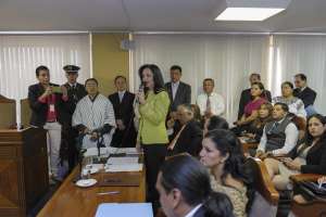 La bancada de PAIS en la Asamblea defendi&oacute; la propuesta de enmiendas a la Constituci&oacute;n. Foto: John Guevara/ EL TEL&Eacute;GRAFO. 
