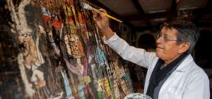 Las obras de Paco Viniachi evocan  la ancestralidad
