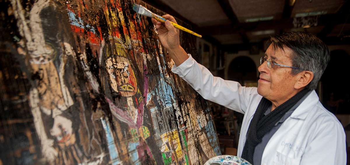 Las obras de Paco Viniachi evocan  la ancestralidad