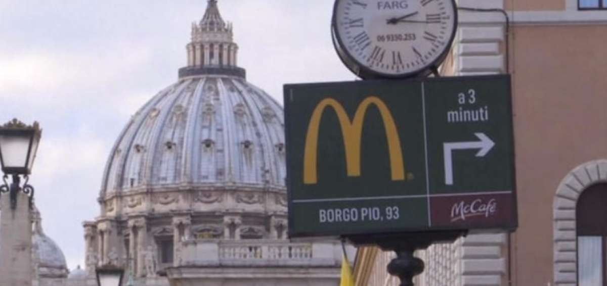 McDonald's del Vaticano distribuir&aacute; comida entre indigentes
