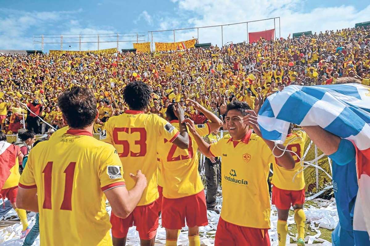 Los jugadores de Aucas se reunir&aacute;n desde el 1 de diciembre con la dirigencia para negociar su continuidad. FOTO: ANDR&Eacute;S DARQUEA / EL TEL&Eacute;GRAFO.