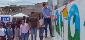 El alcalde inaugur&oacute; una obra de infraestructura, al norte de Quito.