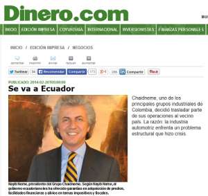 Pol&iacute;tica industrial de Ecuador atrae a empresarios colombianos