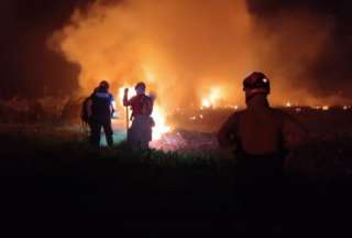 Bomberos lograron extinguir el incendio forestal en San Vicente