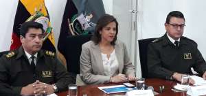 La ministra del Interior, Mar&iacute;a Paula Romo, dio detalles del operativo Jaque Mate.