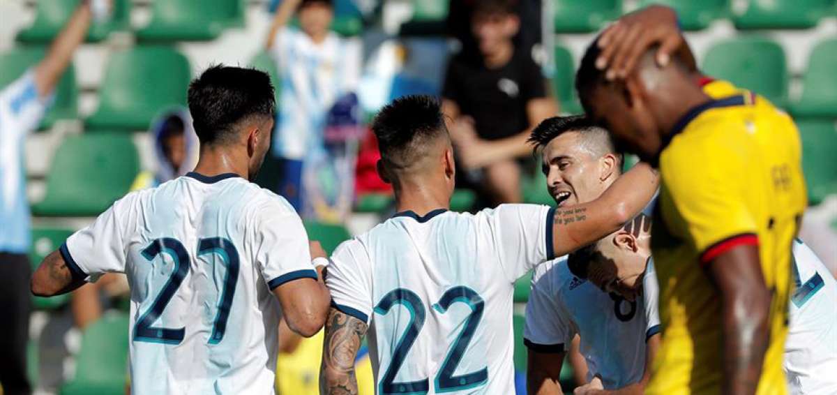Hubo frustraci&oacute;n en los jugadores de Ecuador ante cada gol argentino.