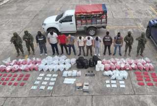 Policías y militares decomisaron miles de explosivos, en El Oro