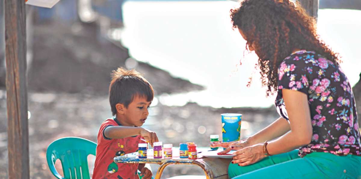 Durante 2 meses los ni&ntilde;os de 3 barrios de Guayaquil prepararon las obras que ser&aacute;n presentadas hoy. Foto: Cortes&iacute;a