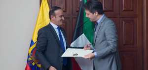 El diplom&aacute;tico Al Judaie resalt&oacute; en Quito las buenas relaciones existentes entre ambos pa&iacute;ses.