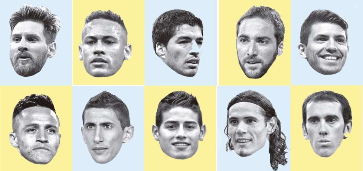Las 10 selecciones de la Conmebol  est&aacute;n valoradas en $ 1.847'000.000
