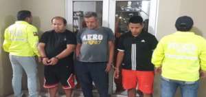 Tres de los cuatro detenidos durante el operativo 'Avalancha 205'.