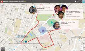 Mapa de concentraciones en Quito