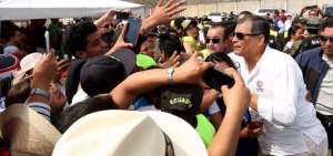 El presidente Correa durante el Enlace Ciudadano 502 que se desarroll&oacute; en Catamayo, Loja.