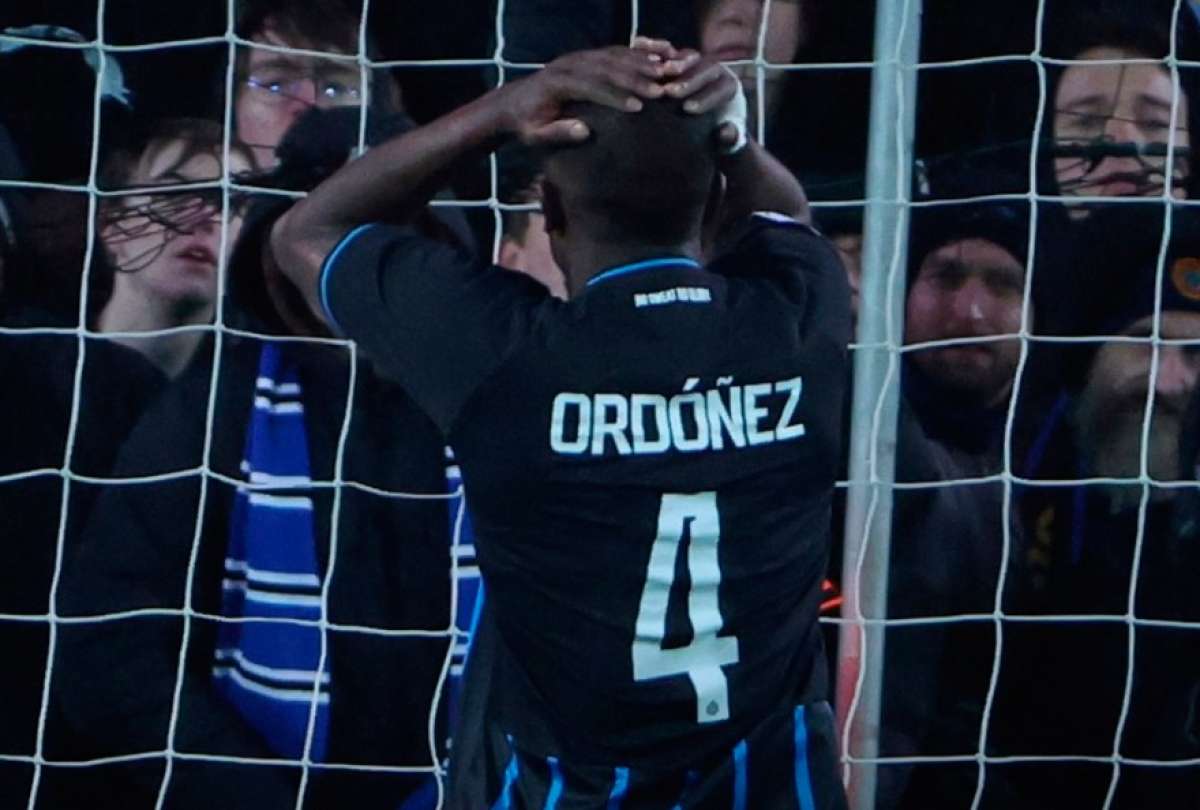 Con autogol de Ord&oacute;&ntilde;ez, el Atl&eacute;tico se adelant&oacute;, pero Brujas lo empat&oacute; al final