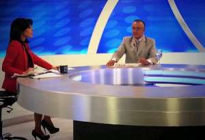 El secretario Jur&iacute;dico de la Presidencia, Alexis Mera, durante la entrevista esta ma&ntilde;ana en GamaTV. Foto: @dianabenitezal 