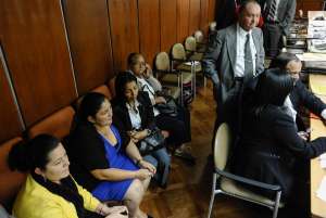  En la instalaci&oacute;n de la audiencia concurrieron las esposas de las v&iacute;ctimas, conocidas como "Las Dolores". Foto: &Aacute;lvaro P&eacute;rez/El Tel&eacute;grafo