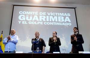 En la gr&aacute;fica de izquierda a derecha. William Bastardo, Oscar Carrero y Yendri Vel&aacute;squez participaron en el foro de Derechos Humanos y violencia pol&iacute;tica. Foto: &Aacute;lvaro P&eacute;rez / El Tel&eacute;grafo