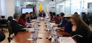 La Comisi&oacute;n de Asuntos Internacionales y Movilidad Humana durante la sesi&oacute;n de este mi&eacute;rcoles 5 de febrero.