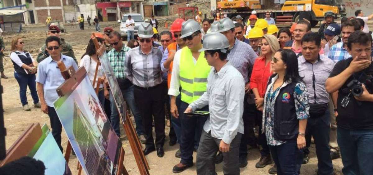 En la presentaci&oacute;n de la obra estuvo el presidente de la Rep&uacute;blica, Rafael Correa.
