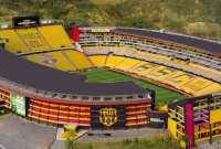 El estadio Monumental está en renovación para la final de la Copa Libertadores 2022