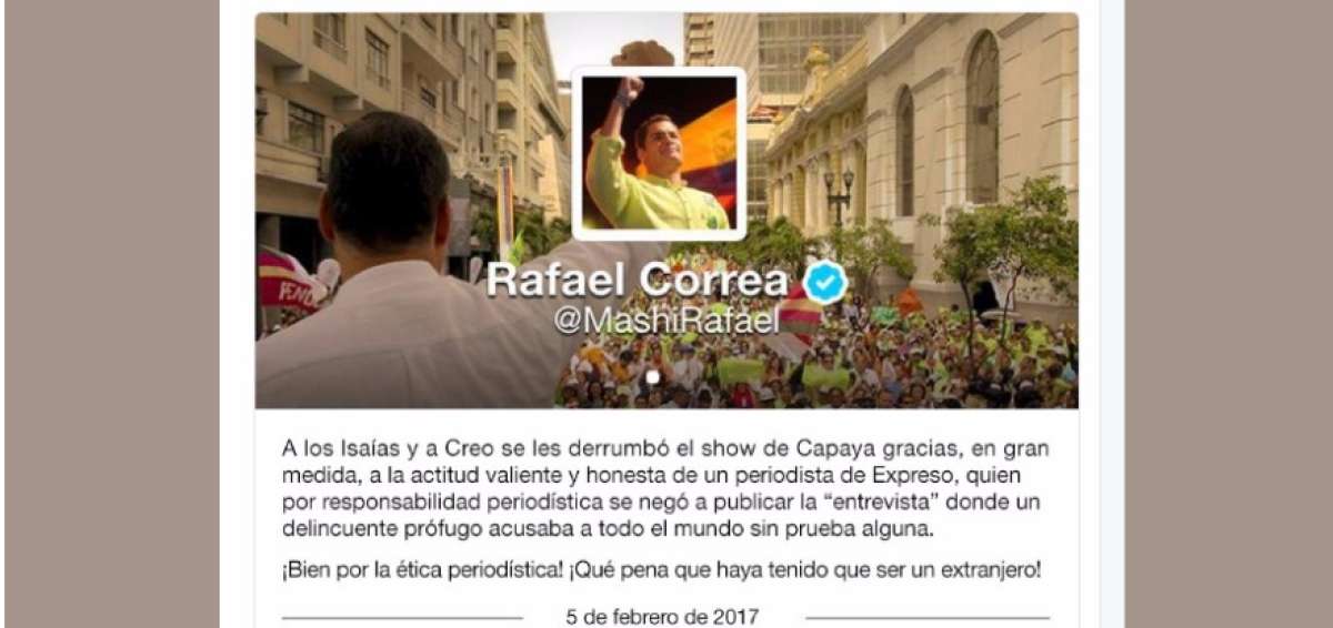 Presidente Correa: "A los Isa&iacute;as y a CREO se les derrumb&oacute; el show de Capaya"