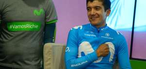 El ciclista Richard Carapaz cumple su tercera temporada con el Movistar Team de Espa&ntilde;a en el circuito del Tour Mundial de ciclismo profesional.