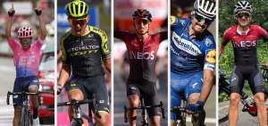 Las miradas se centran sobre cinco ciclistas
