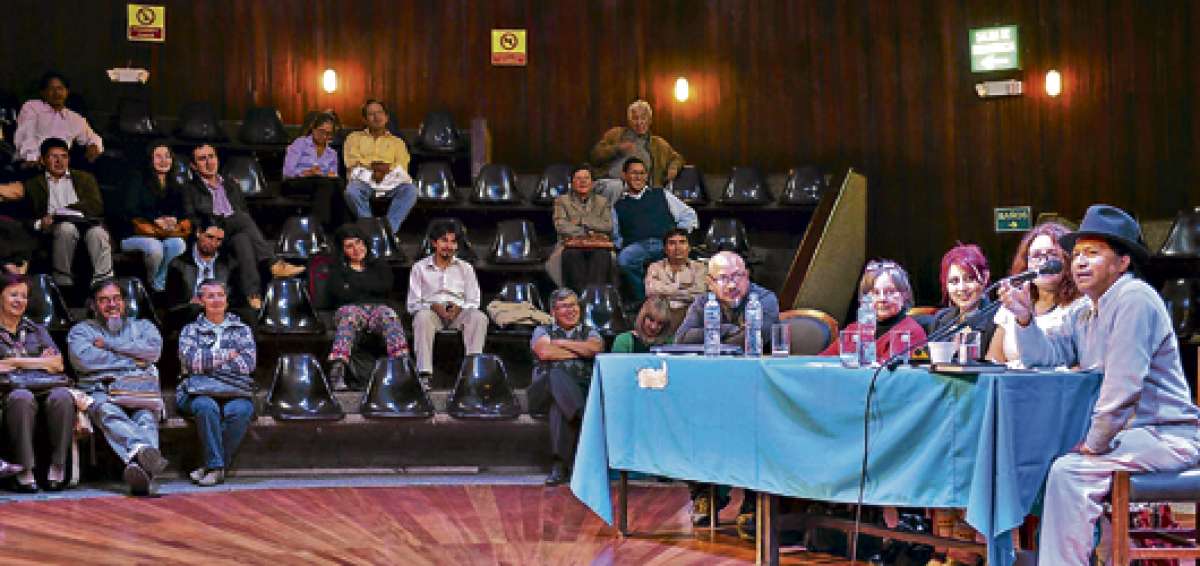 El Encuentro culmin&oacute; ayer con la mesa sobre la &lsquo;Interculturalidad y Cultura Nacional&rsquo;, en la que intervinieron gestores e intelectuales. Foto: Santiago Aguirre / El Tel&eacute;grafo