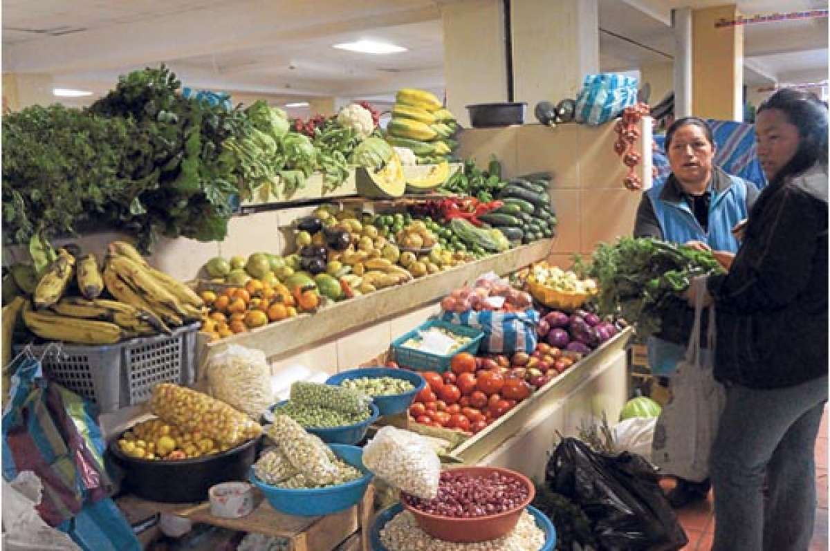 En los mercados urbanos de Latacunga y Salcedo la oferta de granos es variada y la Intendencia fij&oacute; los precios de algunos productos. Foto: Silvia Osorio│El Tel&eacute;grafo