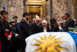 Lula y Boric se sumaron al cortejo fúnebre en honor a Mujica.