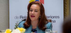 Mar&iacute;a Fernanda Espinosa, canciller de Ecuador. 