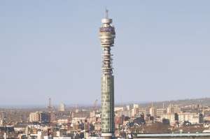 Torre de comunicaciones BT Tower,que domina las vistas panor&aacute;micas de Londres.