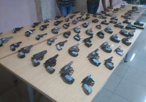 Las armas fueron decomisadas en el periodo de enero a abril. Foto: Christian Barrionuevo