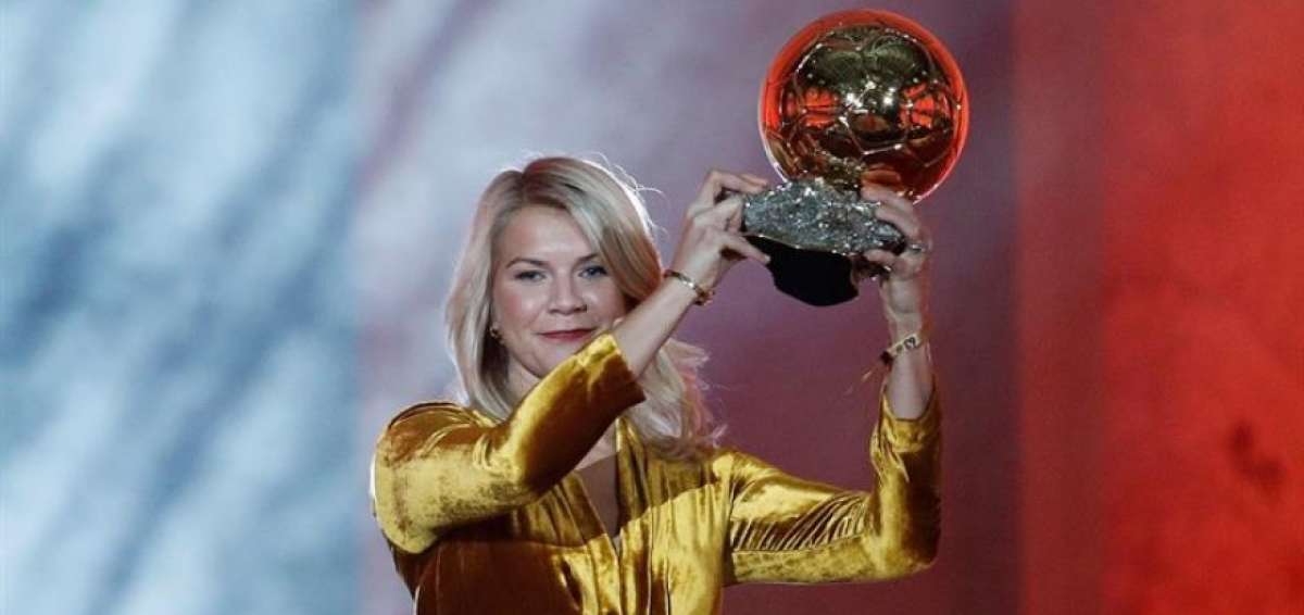 La noruega Ada Hegerberg gan&oacute; el primer Bal&oacute;n de Oro femenino