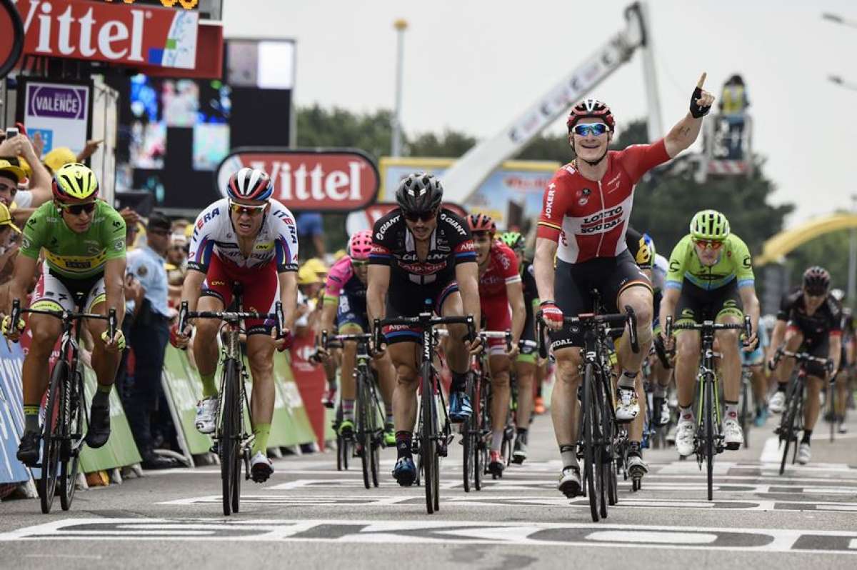 El velocista alem&aacute;n se impuso en el embalaje final a su compatriota John Degenkolb. Foto: Agencia AFP