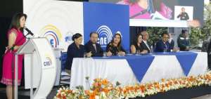 El CNE realiz&oacute; en Quito el acto inaugural de la jornada electoral. 