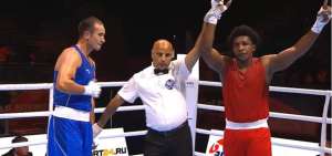 El boxeador nacional Julio Castillo (d) venci&oacute; al h&uacute;ngaro Adam Hamori en la categor&iacute;a de los 91 kg y se clasific&oacute; a los cuartos de final del Mundial